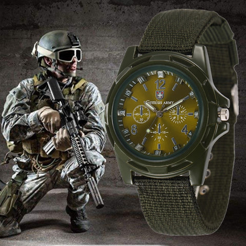 2019 Men's Nylon Band Sports Watch Gemius Army Clock Quartz Men Military Watch Casual Wristwatches relogio masculino erkek saat