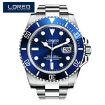 LOREO Automatic Mechanical Watches Diver Sport 200M Luxury Brand Men's Watches Business Wrist watch Male Clock Relogio Masculino