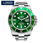 LOREO Automatic Mechanical Watches Diver Sport 200M Luxury Brand Men's Watches Business Wrist watch Male Clock Relogio Masculino