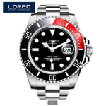 LOREO Automatic Mechanical Watches Diver Sport 200M Luxury Brand Men's Watches Business Wrist watch Male Clock Relogio Masculino