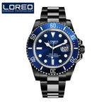 LOREO Automatic Mechanical Watches Diver Sport 200M Luxury Brand Men's Watches Business Wrist watch Male Clock Relogio Masculino