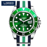 LOREO Automatic Mechanical Watches Diver Sport 200M Luxury Brand Men's Watches Business Wrist watch Male Clock Relogio Masculino