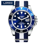 LOREO Automatic Mechanical Watches Diver Sport 200M Luxury Brand Men's Watches Business Wrist watch Male Clock Relogio Masculino