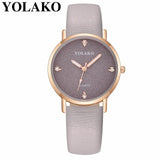 YOLAKO Women's Watch Fashion Luxury Leather Starry Sky Watch Ladies Watch Women Reloj Mujer Women Wrist Watches relogio feminino