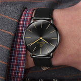 New Men's Watch 6.5mm Ultra-thin KEMANQI Brand Watches Leather Simple Business Quartz Wristwatch Roman Masculine Male relojes