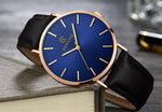 New Men's Watch 6.5mm Ultra-thin KEMANQI Brand Watches Leather Simple Business Quartz Wristwatch Roman Masculine Male relojes