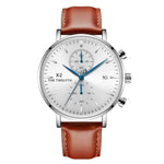 2019 New Arrival Quartz Watches Men Genuine Leather Strap Chronograph Calendar Luxury Casual Vintage Watch X2-066G