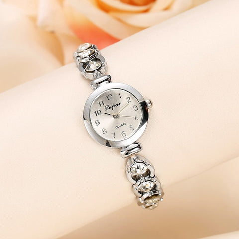 Lvpai Women's Watches Fashion Silver Ladies Watch Women Watches Luxury Rhinestone Bracelet Clock Reloj Mujer Montre Femme