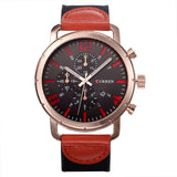 CURREN Mens Watches Top Brand Luxury Sport Quartz-Watch Leather Strap Clock Men Waterproof Wristwatch Relogio Masculino