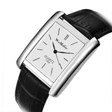 WoMaGe Simple Fashion Rectangle Women's Watches Rose Gold Watch Women Watches Luxury Leather Strap Ladies Watch reloj mujer