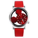 New Cartoon Watches Mickey Mouse Luxury Fashion Women's Watches Leather Ladies Watch Clock reloj mujer bayan kol saati relogio