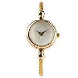 Unique Women Bracelet Watch Little Smooth Dial Top Luxury Silver Slim Strap Korean Retro Art Female Clock Quartz Watch Gift Hour