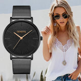 GENEVA Women's Watch 2019 Fashion Ladies Watches For Women Rose Gold Watch Women Simple Bracelet Montre Femme 2019 Reloj Mujer