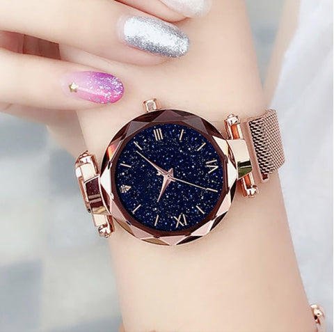 Free Shipping Women Watches Luxury Starry Sky Magnetic Ladies Watch Quartz Wristwatch Waterproof Clock relogio feminino 2019