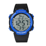 Mens Watches Fashion Waterproof Men's Boy LCD Digital Stopwatch Date Rubber Sport Wrist Watch Waterproof Relogio Clock reloj S7