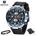 BENYAR 2019 New quartz men's watches Multifunction sport chronograph watch men top luxury brand wrist watch Relogio Masculino