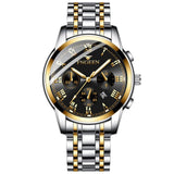 New Top Brand Men Fashion Stainless Steel Calendar Multi Needle Sports Quartz Watch Clock Male Wrist Watch Relogio Masculino WD