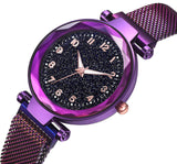 Women Magnet Buckle Starry Sky Luminous Watch Luxury MEIBO Ladies Stainless Steel Quartz Watch Relogio Feminino Hot Selling