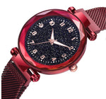 Women Magnet Buckle Starry Sky Luminous Watch Luxury MEIBO Ladies Stainless Steel Quartz Watch Relogio Feminino Hot Selling