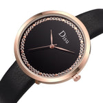 Women's Watches Top Brand Fashion Womens Ladies Simple Watches Zegarek Damsk iLeather Analog Quartz Wrist Watch clock saat Gift