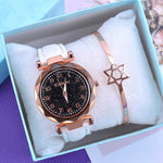 Fashion Starry Sky Women Watches Top Sale Leather Ladies Bracelet Watch Quartz Wristwatches Casual Female Clock Relogio Feminino