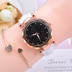 Fashion Starry Sky Women Watches Top Sale Leather Ladies Bracelet Watch Quartz Wristwatches Casual Female Clock Relogio Feminino