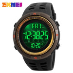 SKMEI 1251 Sports Watches Men 50M Waterproof Double Time Countdown Watch Chrono Digital Alarm Wristwatches Relogio Masculino