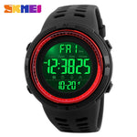 SKMEI 1251 Sports Watches Men 50M Waterproof Double Time Countdown Watch Chrono Digital Alarm Wristwatches Relogio Masculino