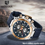 BENYAR 2019 New quartz men's watches Multifunction sport chronograph watch men top luxury brand wrist watch Relogio Masculino