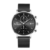 2019 New Arrival Quartz Watches Men Genuine Leather Strap Chronograph Calendar Luxury Casual Vintage Watch X2-066G