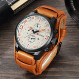 CURREN Mens Watches Waterproof Top Brand Luxury Calendar Fashion Male Clock Leather Sport Military Men Wristwatch Dropship 8225