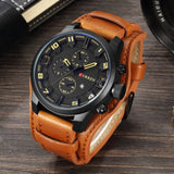 CURREN Mens Watches Waterproof Top Brand Luxury Calendar Fashion Male Clock Leather Sport Military Men Wristwatch Dropship 8225