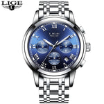 LIGE Mens Watches Fashion Top Brand Luxury Business Automatic Mechanical Watch Men Casual Waterproof Watch Relogio Masculino+Box