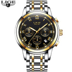 LIGE Mens Watches Fashion Top Brand Luxury Business Automatic Mechanical Watch Men Casual Waterproof Watch Relogio Masculino+Box