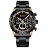 CURREN Men Watch Top Brand Luxury Sports Quartz Mens Watches Full Steel Waterproof Chronograph Wristwatch Men Relogio Masculino