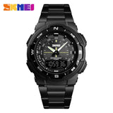 SKMEI Watch Men's Watch Fashion Sport Watches Stainless Steel Strap Mens Watches Stopwatch Chronograph Waterproof Wristwatch Men