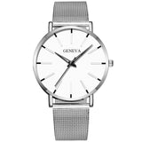 2020 Minimalist Men's Fashion Ultra Thin Watches Simple Men Business Stainless Steel Mesh Belt Quartz Watch Relogio Masculino