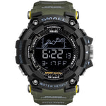 Mens Watch Military Water resistant SMAEL Sport watch Army led Digital wrist Stopwatches for male 1802 relogio masculino Watches