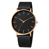 Men Watch Quartz Casual Watches Simple Metal Hour Reloj Quartz Watch Montre Mesh Stainless Steel erkek kol saati masculino clock