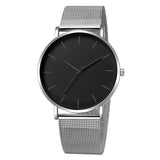 Men Watch Quartz Casual Watches Simple Metal Hour Reloj Quartz Watch Montre Mesh Stainless Steel erkek kol saati masculino clock