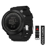 NORTH EDGE Men's sport Digital watch Hours Running Swimming Military Army watches Altimeter Barometer Compass waterproof 50m