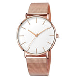 2020 Ultra-thin Rose Gold Watch Minimalist Mesh Women Watch montre femme  Watches Zegarek Damski Watch  Relojes Para Mujer Reloj