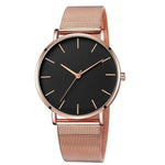 2020 Ultra-thin Rose Gold Watch Minimalist Mesh Women Watch montre femme  Watches Zegarek Damski Watch  Relojes Para Mujer Reloj