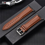 Calfskin Genuine Leather Watchband 38mm 40mm for iwatch 1 2 3 4 5 Soft Material Replace Wrist Strap 42mm 44mm for Apple Watch