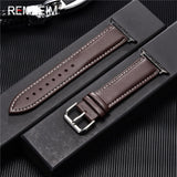 Calfskin Genuine Leather Watchband 38mm 40mm for iwatch 1 2 3 4 5 Soft Material Replace Wrist Strap 42mm 44mm for Apple Watch