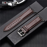 Calfskin Genuine Leather Watchband 38mm 40mm for iwatch 1 2 3 4 5 Soft Material Replace Wrist Strap 42mm 44mm for Apple Watch