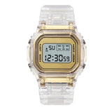 Fashion Watch Women Men Gold Casual Transparent Digital Sport Watches Lover's Gift Clock Children Wristwatch Female Reloj mujer