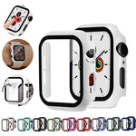 Glass+case For Apple Watch serie 6 5 4 3 SE 44mm 40mm iWatch Case 42mm 38mm bumper Screen Protector+cover apple watch Accessorie