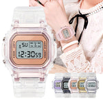 Fashion Watch Women Men Gold Casual Transparent Digital Sport Watches Lover's Gift Clock Children Wristwatch Female Reloj mujer