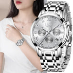 LIGE 2021 New Fashion Women Watches Ladies Top Brand Luxury Creative Steel Women Bracelet Watches Female Quartz Waterproof Watch